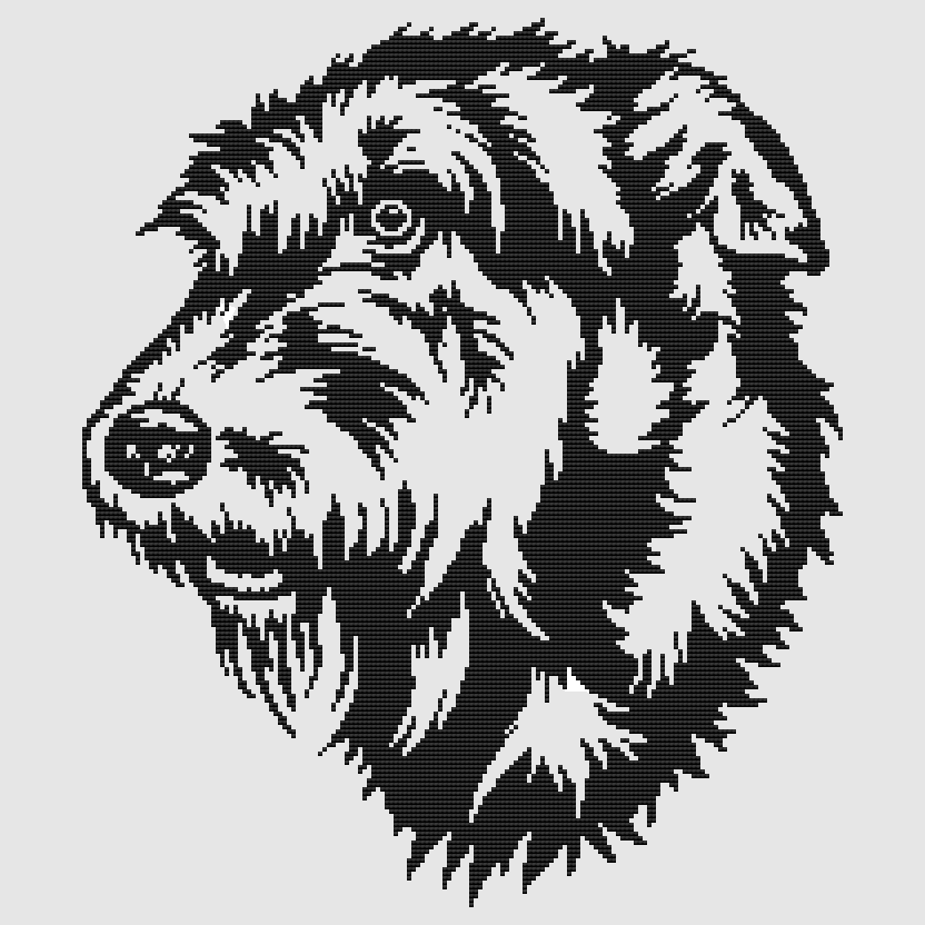 Irish Wolfhound - Sketch Cross Stitch Pattern