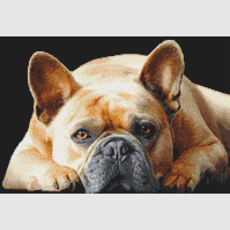 French Bulldog - Peaceful Cross Stitch Pattern