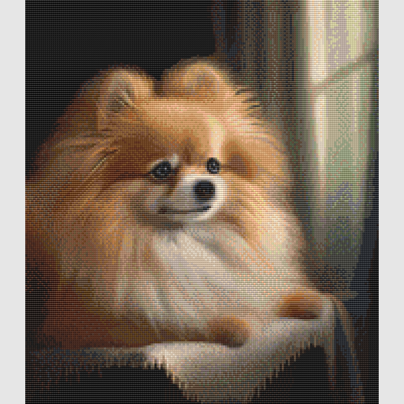 Pomeranian - Vintage Cross Stitch Pattern