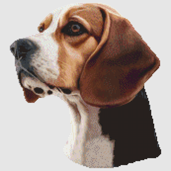 Beagle - Portrait II Cross Stitch Pattern