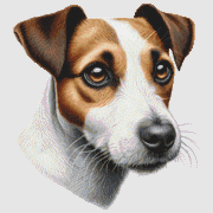 Jack Russell Terrier - Portrait Cross Stitch Pattern