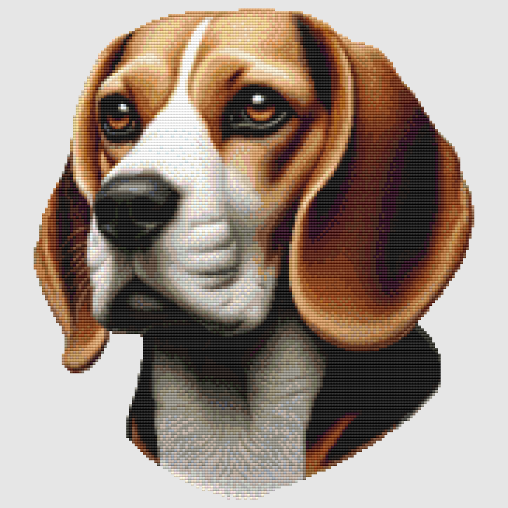 Beagle - Portrait III Cross Stitch Pattern