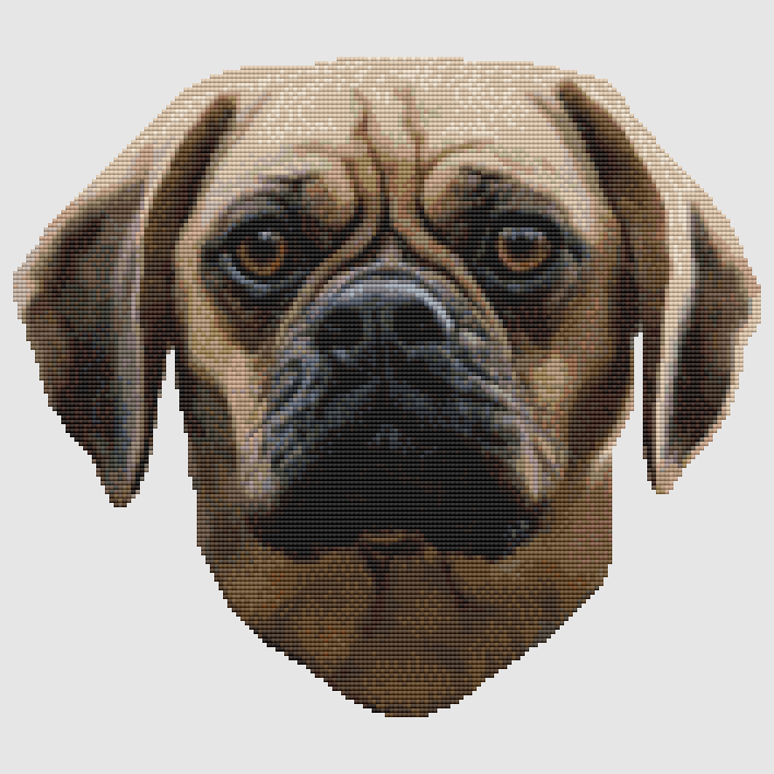 Puggle - Sincere Cross Stitch Pattern