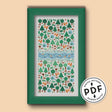 Forest Garden Cross Stitch Pattern