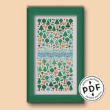 Forest Garden Cross Stitch Pattern
