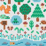 Forest Garden Cross Stitch Pattern