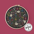 Mini Haunted Garden Cross Stitch Pattern