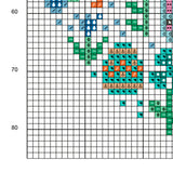 Mini Easter Garden Cross Stitch Pattern