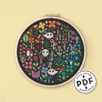 Mini Rainbow Garden Cross Stitch Pattern