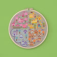 Seasons Town Cross Stitch Pattern