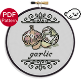 Garlic Cross Stitch Pattern