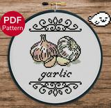 Garlic Cross Stitch Pattern