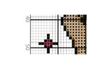 Bisexual Korean Heart for light backgrounds Cross Stitch Pattern