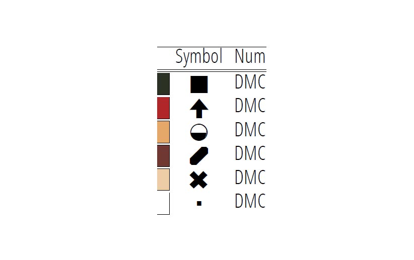 LGBT Korean Heart for dark backgrounds Cross Stitch Pattern