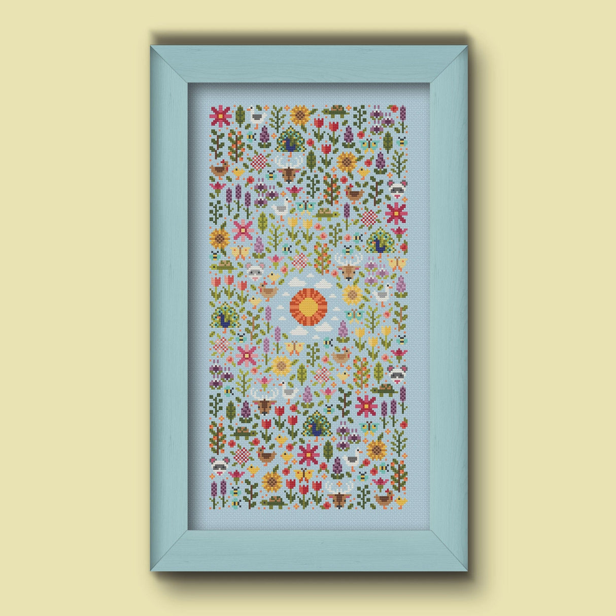Light Garden Cross Stitch Pattern