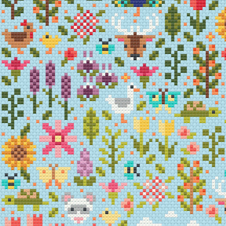 Light Garden Cross Stitch Pattern