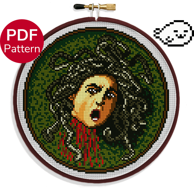 Medusa Cross Stitch Pattern