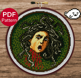 Medusa Cross Stitch Pattern