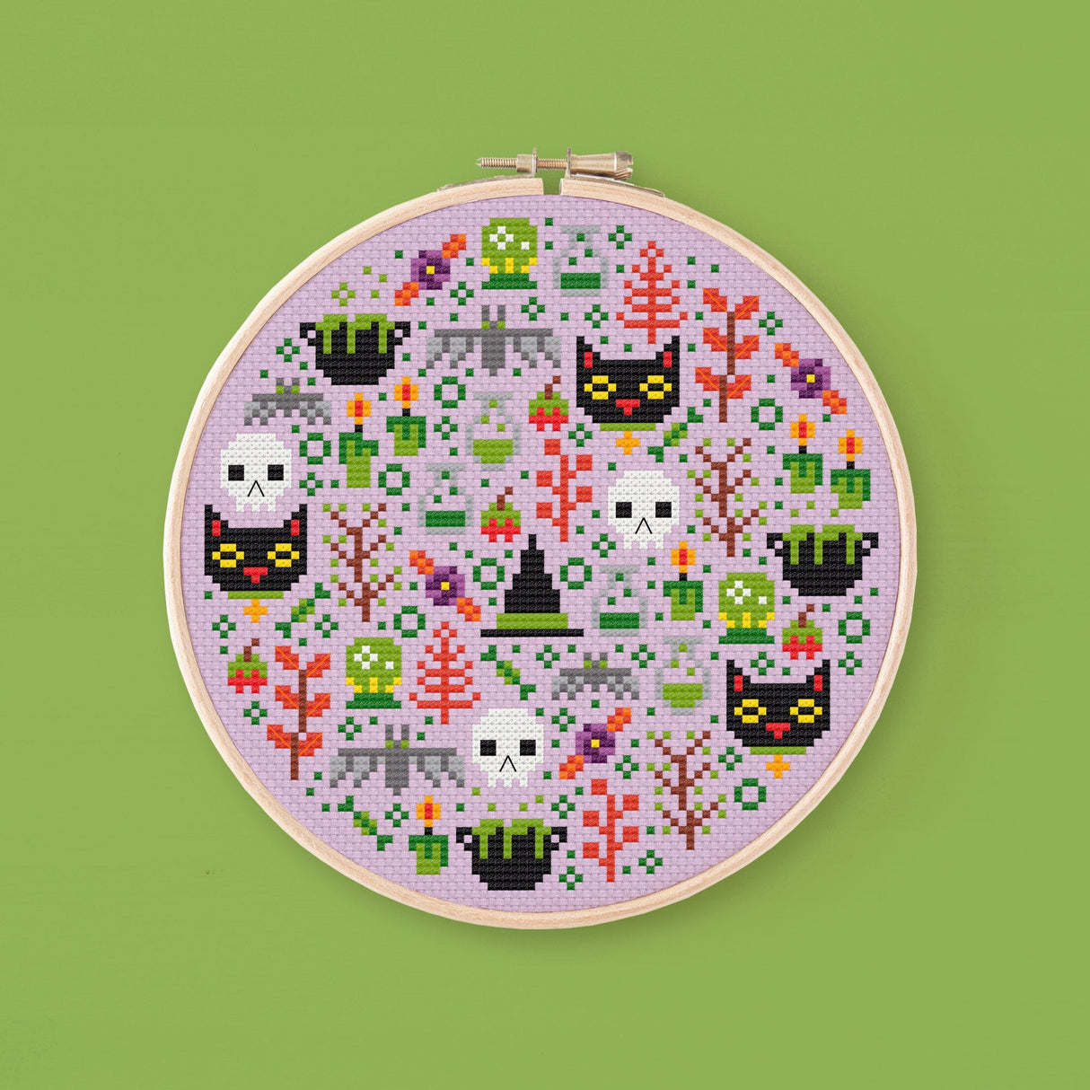 Mini Halloween Garden – Witch’s Hut Cross Stitch Pattern