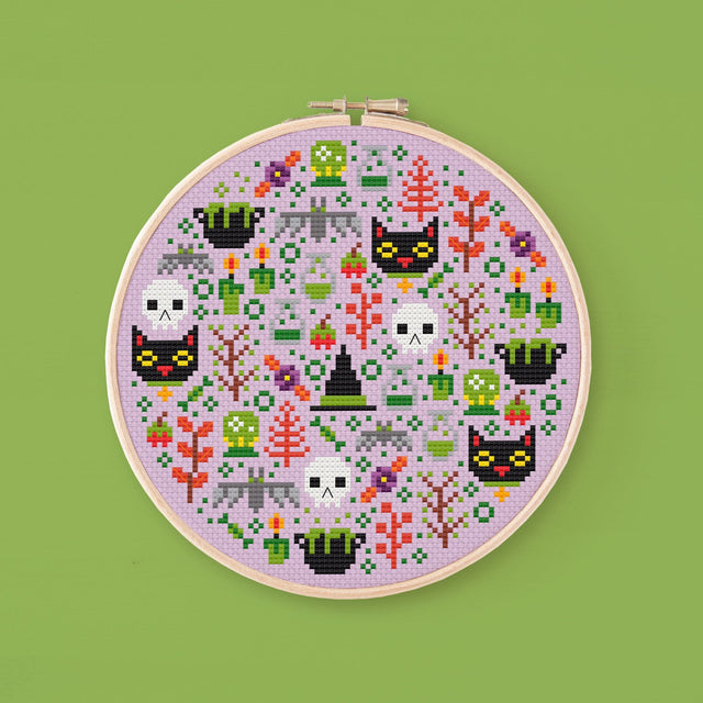 Mini Halloween Garden – Witch’s Hut Cross Stitch Pattern