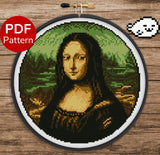 Mona Lisa Cross Stitch Pattern