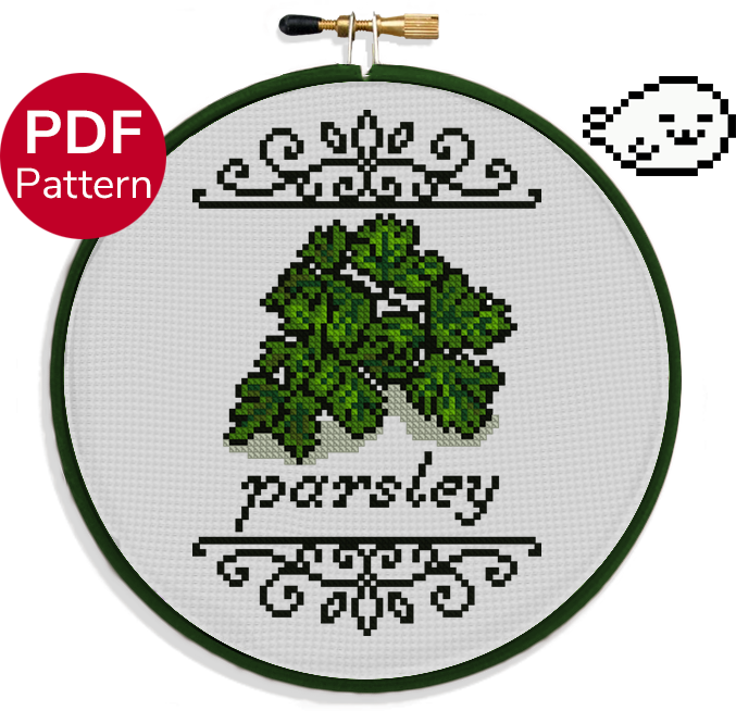 Parsley Cross Stitch Pattern