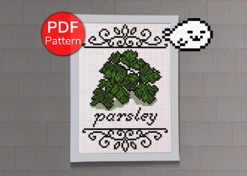 Parsley Cross Stitch Pattern