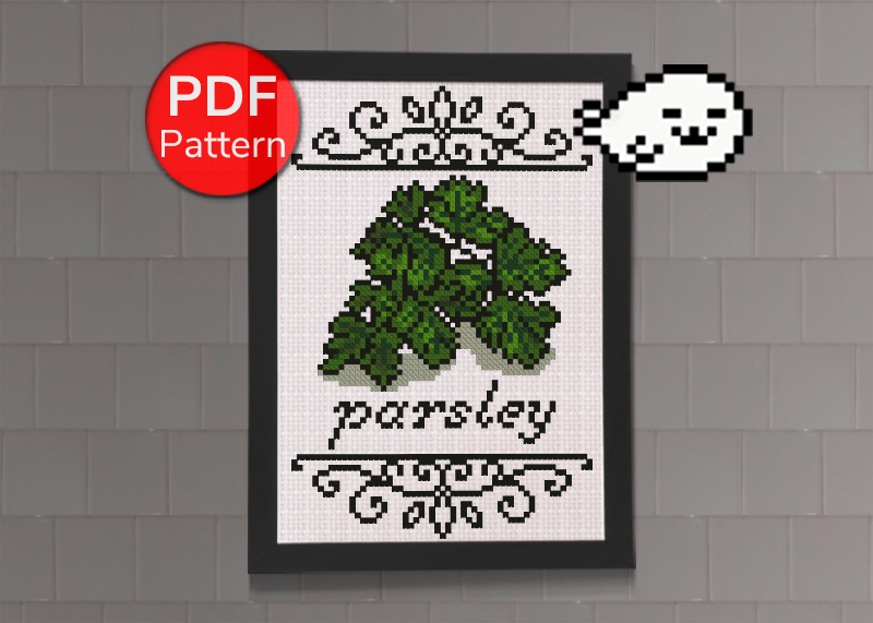 Parsley Cross Stitch Pattern