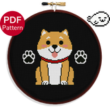 Shiba Inu Cross Stitch Pattern