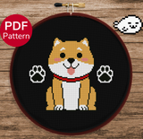 Shiba Inu Cross Stitch Pattern