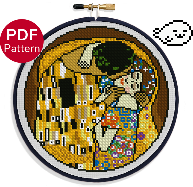 The Kiss Cross Stitch Pattern