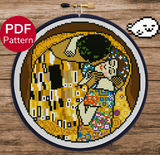 The Kiss Cross Stitch Pattern