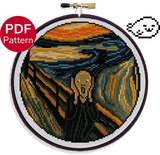 The Scream Cross Stitch Pattern