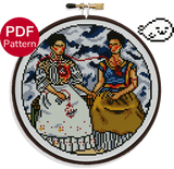 Frida – The Two Fridas Cross Stitch Pattern